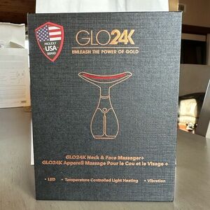 Glo24k Skin Rejuvenation Led Beauty Device - Neck And Face Massager